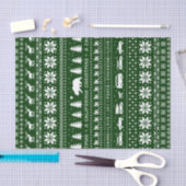 Niedlicher kalifornischer Weihnachtsurlaub Grün un Seidenpapier (Handwerk)