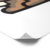 niedlicher kanadischer Biber Poster (Ecke)