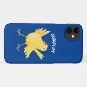 Niedlicher Kanarienvogel-Cartoon Case-Mate iPhone Hülle (Rückseite (Horizontal))