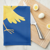 Niedlicher Kanarienvogel-Cartoon Geschirrtuch (Viertel Falte)