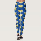 Niedlicher Kanarienvogel-Cartoon Leggings (Rückseite)