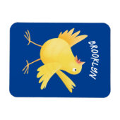 Niedlicher Kanarienvogel-Cartoon Magnet (Horizontal)