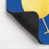 Niedlicher Kanarienvogel-Cartoon Mousepad (Ecke)