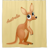 Niedlicher Kangaroo-Duschvorhang Duschvorhang (Vorderseite)