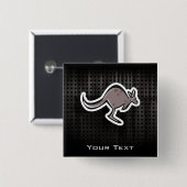 Niedlicher Känguru; Cool Button (Vorne & Hinten)