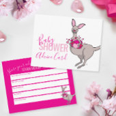 Niedlicher Känguru-Pullover Babyduschratkarte Begleitkarte