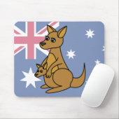 Niedlicher Känguru und Joey Mousepad (Mit Mouse)