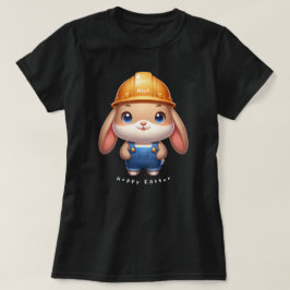 Niedlicher Kanincheningenieur Hoppy Oaster Individ T-Shirt