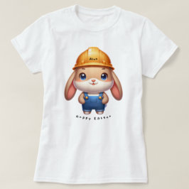 Niedlicher Kanincheningenieur Hoppy Oaster Individ T-Shirt