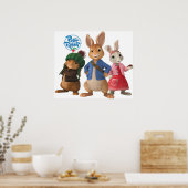 Niedlicher Kaninchenpeter Poster (Küche)