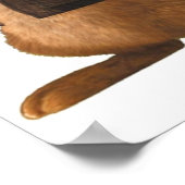 Niedlicher Kaninchenpeter Poster (Ecke)