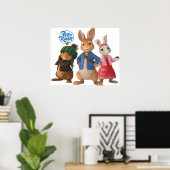 Niedlicher Kaninchenpeter Poster (Heimbüro)