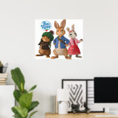 Niedlicher Kaninchenpeter Poster (Heimbüro)