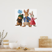 Niedlicher Kaninchenpeter Poster (Küche)