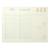 Niedlicher Kaninchenplaner für Notizblock (Vorderseite)