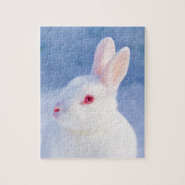 Niedlicher Kaninchenschnee Puzzle