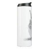 Niedlicher Kaninchenstift Zeichnend Thermosbecher (Nach links gedreht)