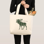 Niedlicher Kap-Breton-Insel-Tartentasche Jumbo Stoffbeutel (Vorderseite (Produkt))