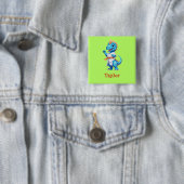 Niedlicher Karate-Dinosaurier Button (Beispiel)