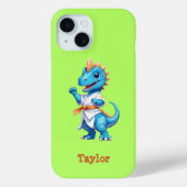 Niedlicher Karate-Dinosaurier Case-Mate iPhone Hülle (Rückseite)