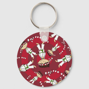 Niedlicher Karate-Jungen-Schlüsselanhänger Schlüsselanhänger