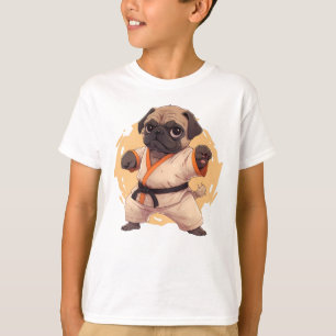 Niedlicher Karate-Mops-Hund, gefährlicher Mops Wel T-Shirt
