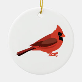 niedlicher Kardinal Keramikornament