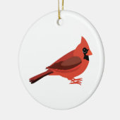 niedlicher Kardinal Keramikornament (Links)