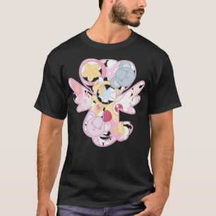 Niedlicher Kardinal Sakura kerochan Silhouette pin T-Shirt