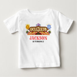 Niedlicher Karneval Geburtstag Baby T-shirt