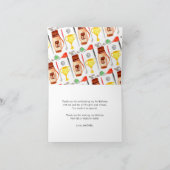 Niedlicher Karneval Zirkus Clowns Bummeln Geburtst Dankeskarte (Innenseite)