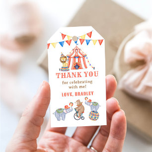 Niedlicher Karnevalskreis & Tiere Geburtstag Viele Geschenkanhänger