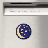 Niedlicher Käse Moon & Stars Personalisiert Celest Magnet (In Situ (Geschirrspüler))