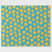 Niedlicher Käse Wedge Kids 1. Geburtstag Party Geschenkpapier (Flach)