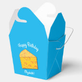 Niedlicher Käse Wedge Kids 1. Geburtstag Party Geschenkschachtel (Geöffnet)