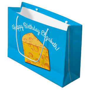 Niedlicher Käse Wedge Kids 1. Geburtstag Party Große Geschenktüte