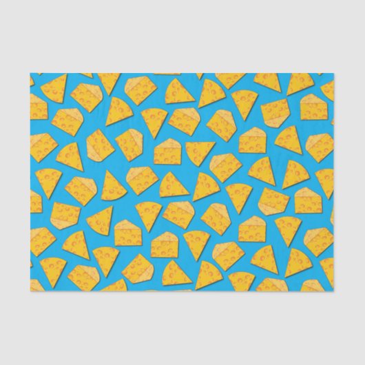 Niedlicher Käse Wedge Kids 1. Geburtstag Party Seidenpapier (Vorderseite)