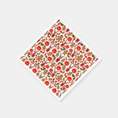 Niedlicher Kasky Weihnachtsmann mit heißer Schokol Serviette (Ecke)