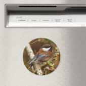 Niedlicher Kastanienhahn in Baumkronen Magnet (In Situ (Geschirrspüler))