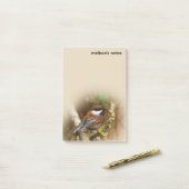 Niedlicher Kastanienhahn in Baumkronen Post-it Klebezettel (Auf Schreibtisch)