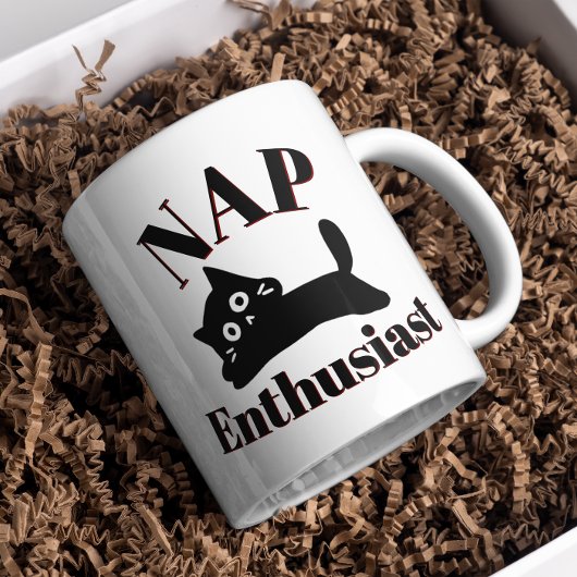 Niedlicher Kat-Nickerchen-Enthusiast Kaffeetasse