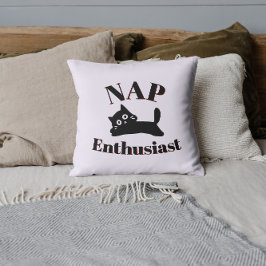 Niedlicher Kat-Nickerchen-Enthusiast Kissen