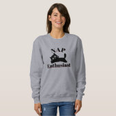 Niedlicher Kat-Nickerchen-Enthusiast Sweatshirt (Vorne ganz)