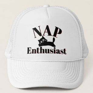 Niedlicher Kat-Nickerchen-Enthusiast Truckerkappe