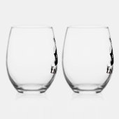 Niedlicher Kat-Nickerchen-Enthusiast Weinglas Ohne Stiel (Rechts)