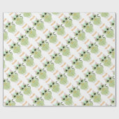 Niedlicher Kätzchen-Cartoon Geschenkpapier (Flach)