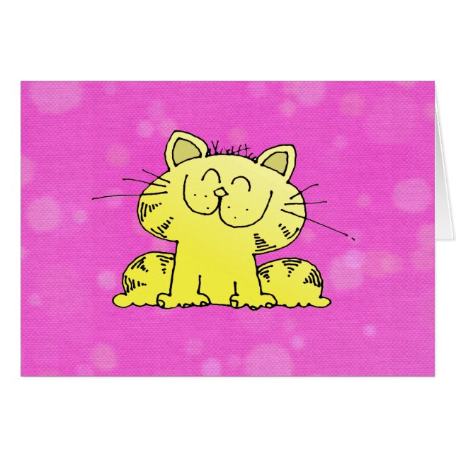 Niedlicher Kätzchen-Rosa-Raum (Vorderseite (Horizontal))