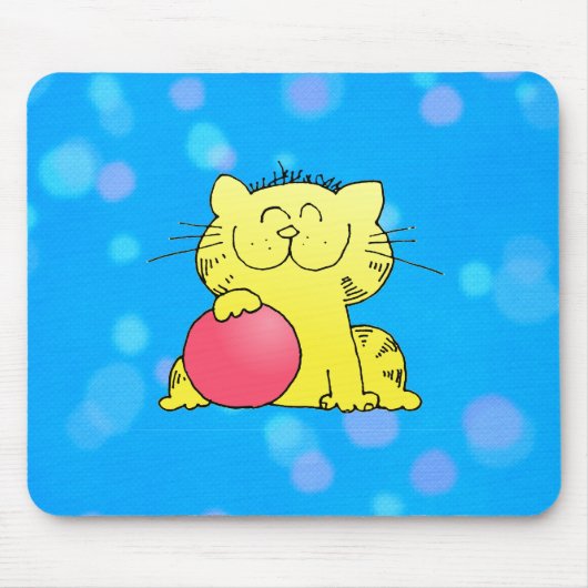 Niedlicher KätzchenBowler Mousepad (Vorne)