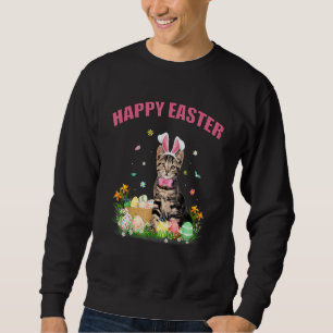 Niedlicher Katze Ostertag Bunny Egg Kostüme Mäuse  Sweatshirt