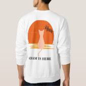 NIEDLICHER KATZE-SPORT-ANTRAG PERSONALISIERTER NAM SWEATSHIRT (Rückseite)